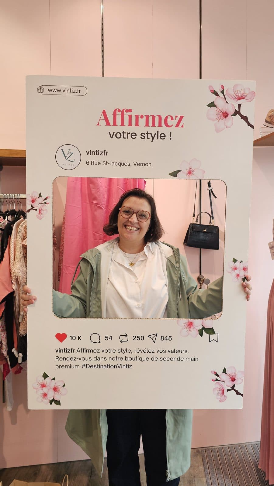 Cliente Vintiz, veste vert sauge